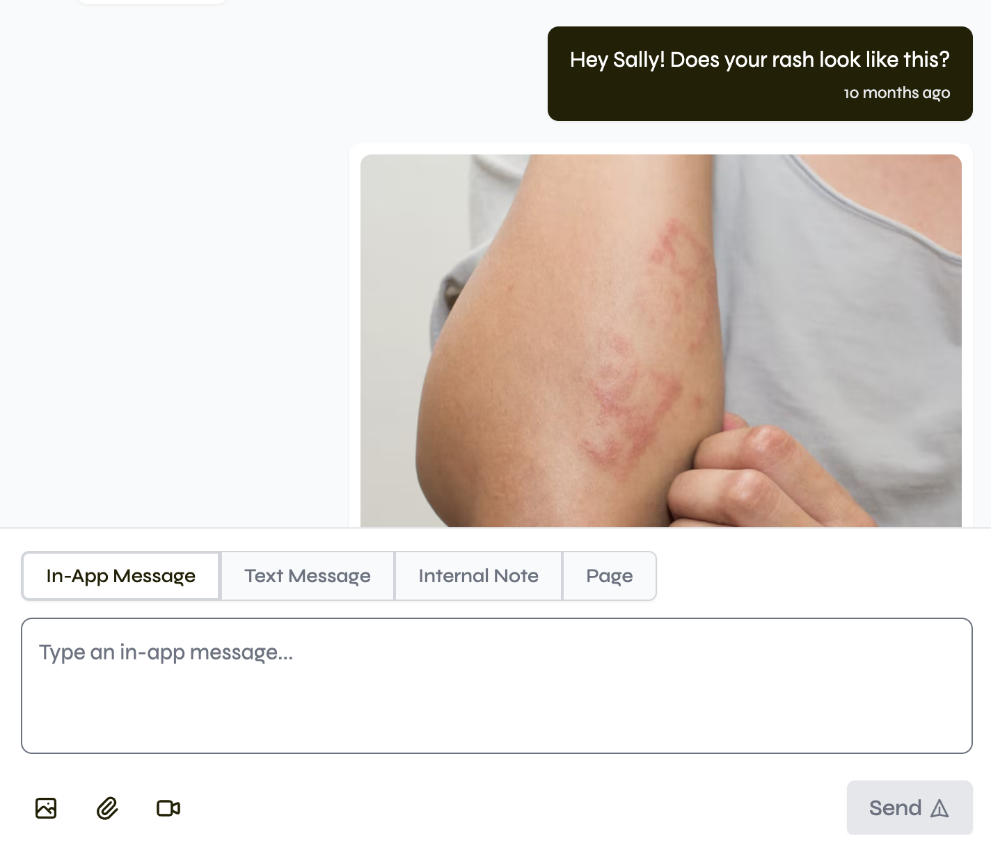 One inbox for all message types. screenshot