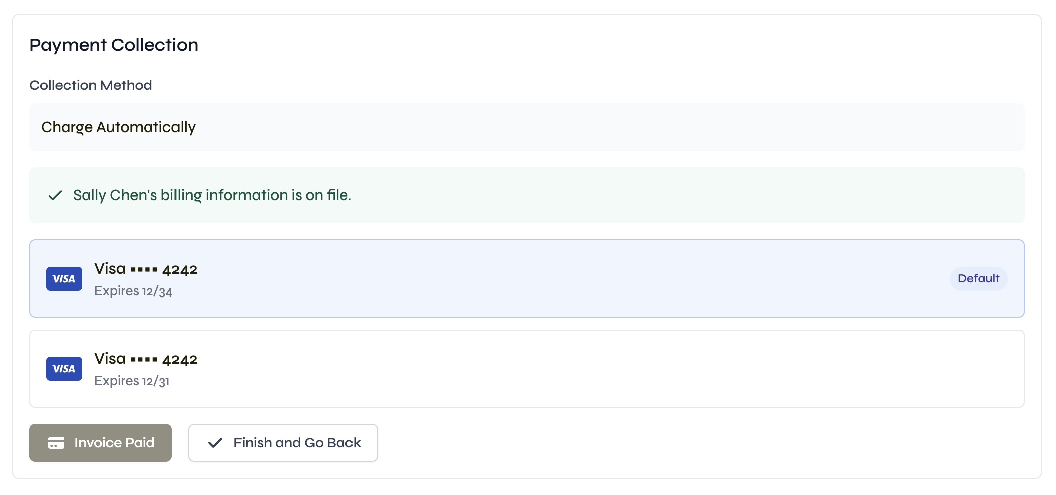Integrated with Stripe and Bluefin. screenshot